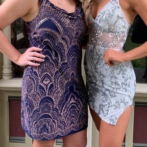 Navy Homecoming Dress